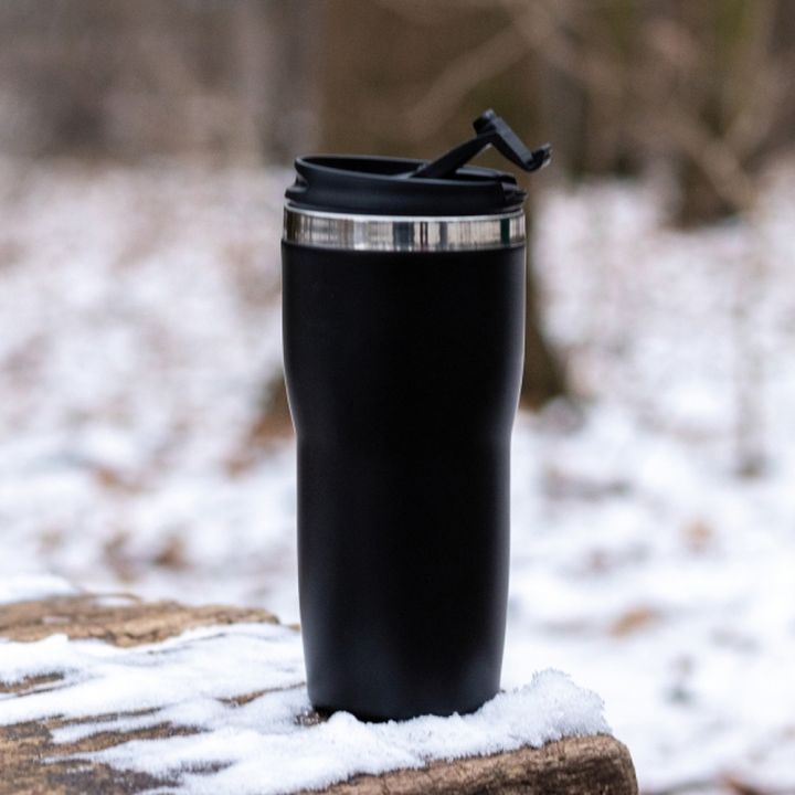 Kubek termiczny 400 ml ELEONORA - Czarny