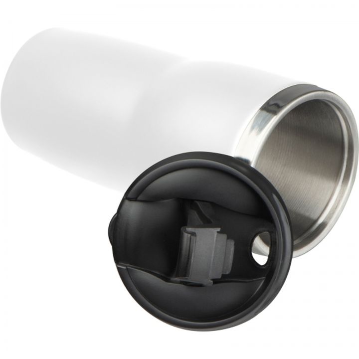 Kubek termiczny 400 ml ELEONORA - Biały