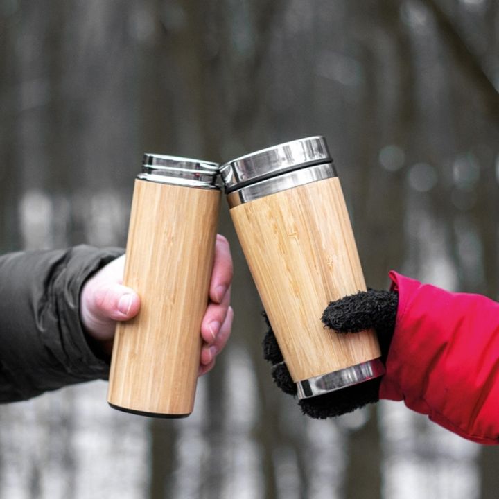 Zestaw kubek termiczny 360 ml i butelka termiczna 450 ml HECTOR - Beżowy