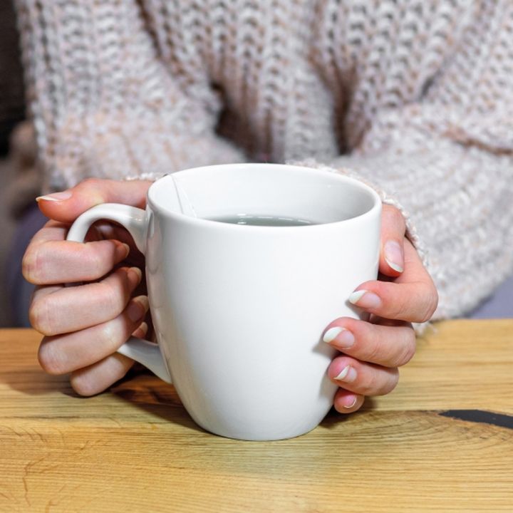 Kubek porcelanowy 400 ml DANIELLE - Biały