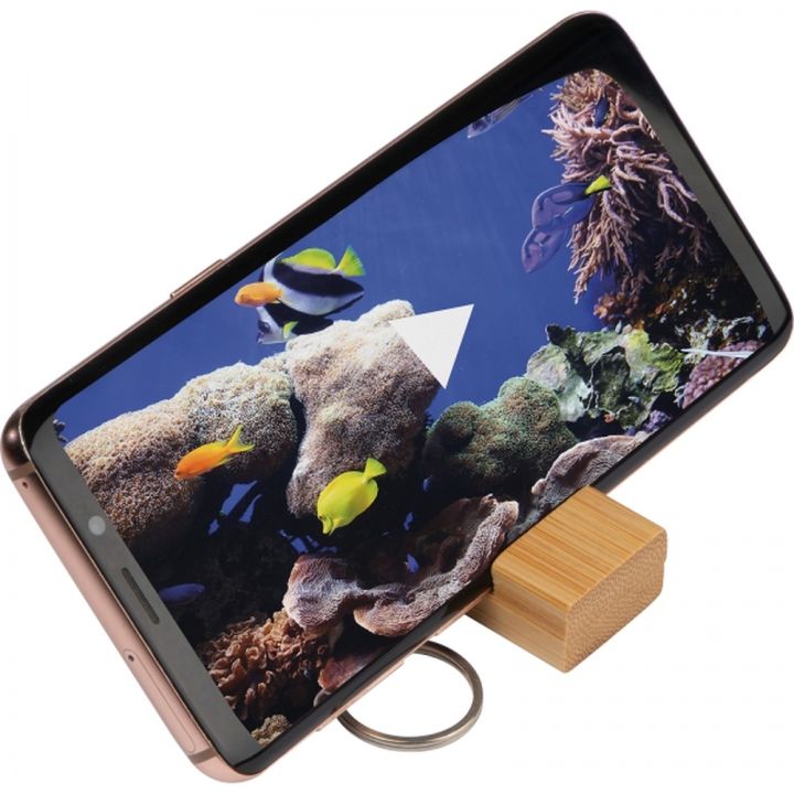 Breloczek - stojak na telefon TABITHA - Beżowy