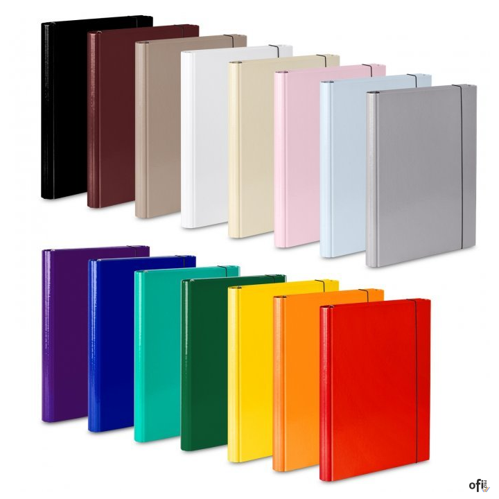 Teczka skrzydłowa z gumką czerwona VAUPE, 310/01