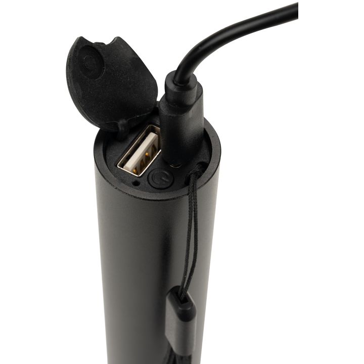 Latarka z możliwością ładowania ZAGROS Schwarzwolf - Czarny