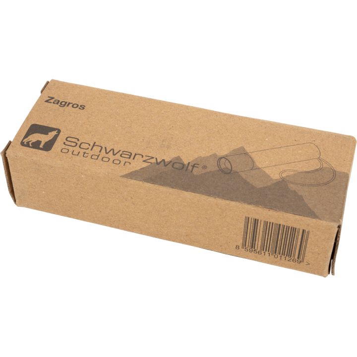 Latarka z możliwością ładowania ZAGROS Schwarzwolf - Czarny