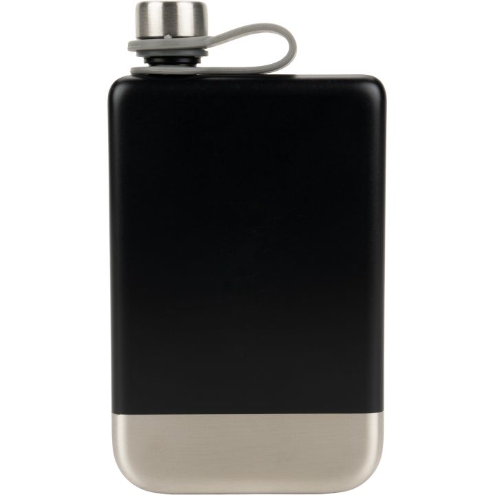 Zestaw piersiówka 266 ml, kieliszki 30 ml i lejek TAHAT Schwarzwolf - Czarny