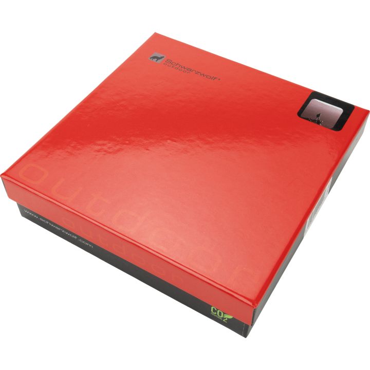 Zestaw piersiówka 266 ml, kieliszki 30 ml i lejek TAHAT Schwarzwolf - Czarny