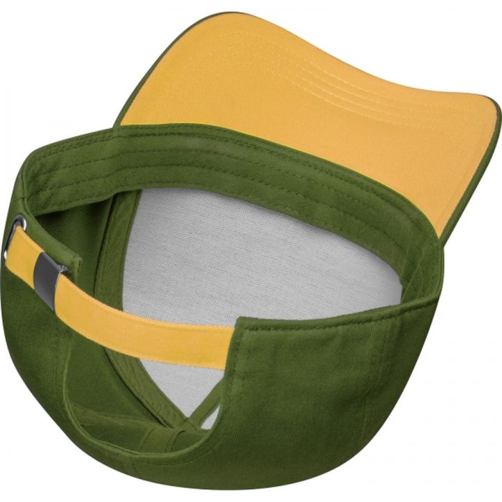 Czapka z daszkiem bawełniana 5 paneli 290 g/m2 AXEL - Khaki