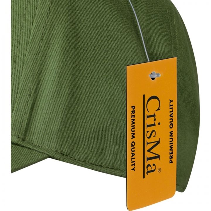 Czapka z daszkiem bawełniana 5 paneli 290 g/m2 AXEL - Khaki