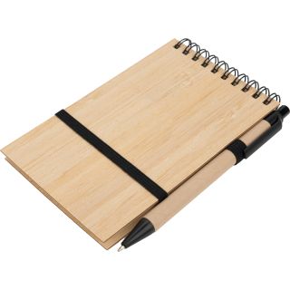 Notatnik A6 z czystymi stronami i długopisem ELSA - Beżowy