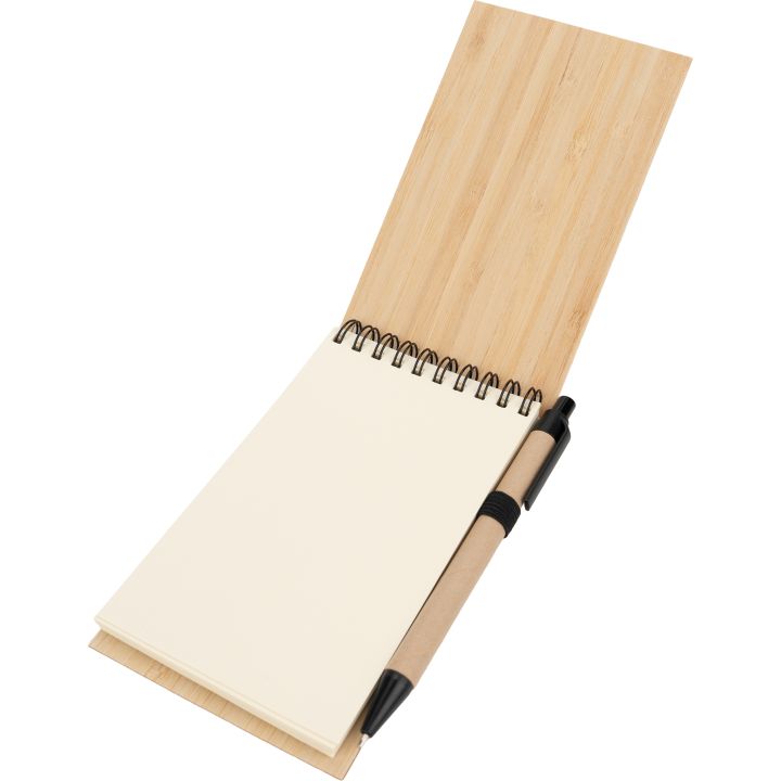 Notatnik A6 z czystymi stronami i długopisem ELSA - Beżowy