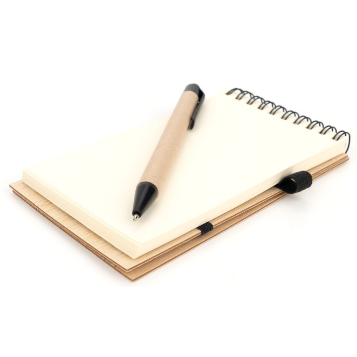Notatnik A6 z czystymi stronami i długopisem ELSA - Beżowy