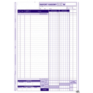 410-1 Raport Kasowy A4 80 kartek  MICHALCZYK I PROKOP