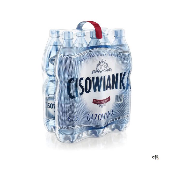 Woda CISOWIANKA 1.5l gazowana zgrzewka 6 szt. KAUCJA