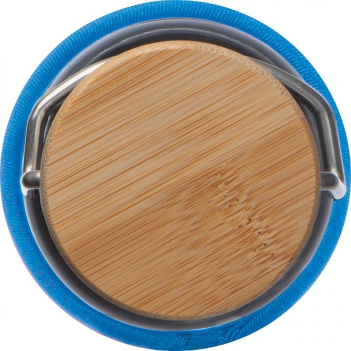 Butelka szklana z pokrowcem 600 ml RAMONA - Jasnoniebieski