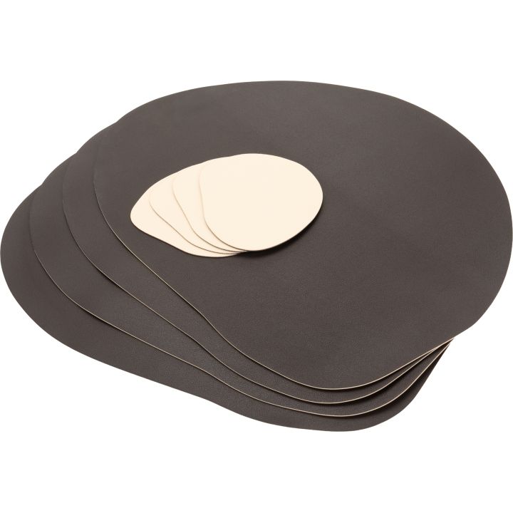 Zestaw podkładek na stół MAXIMO - Brązowy