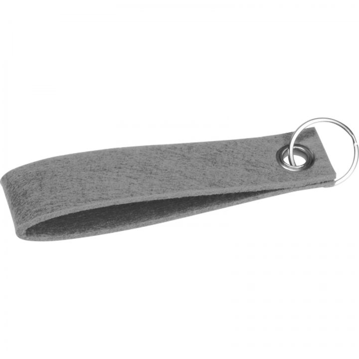 Brelok z filcu z recyklingu PATRYCJA - Szary