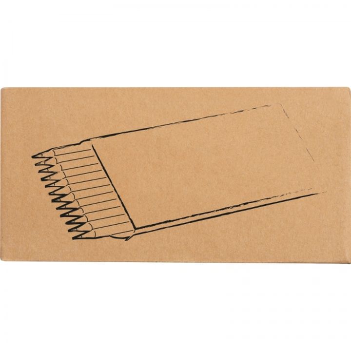 Kredki drewniane 12 kolorów MATEO - Beżowy