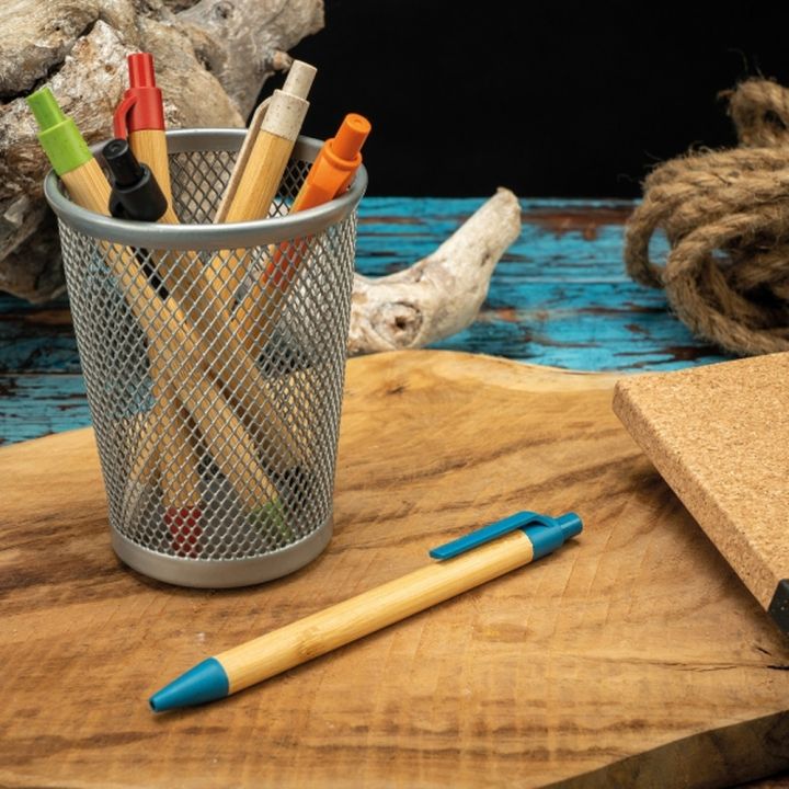 Długopis bambusowy FABIANA - Niebieski