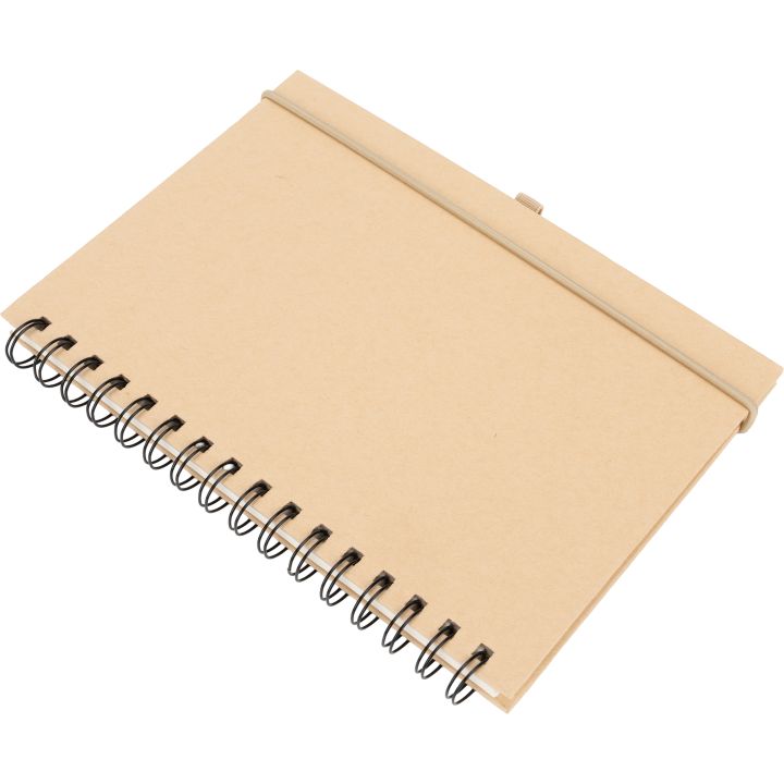 Notatnik A5 w linie z papieru z recyklingu ALINA - Beżowy