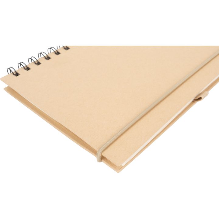 Notatnik A5 w linie z papieru z recyklingu ALINA - Beżowy