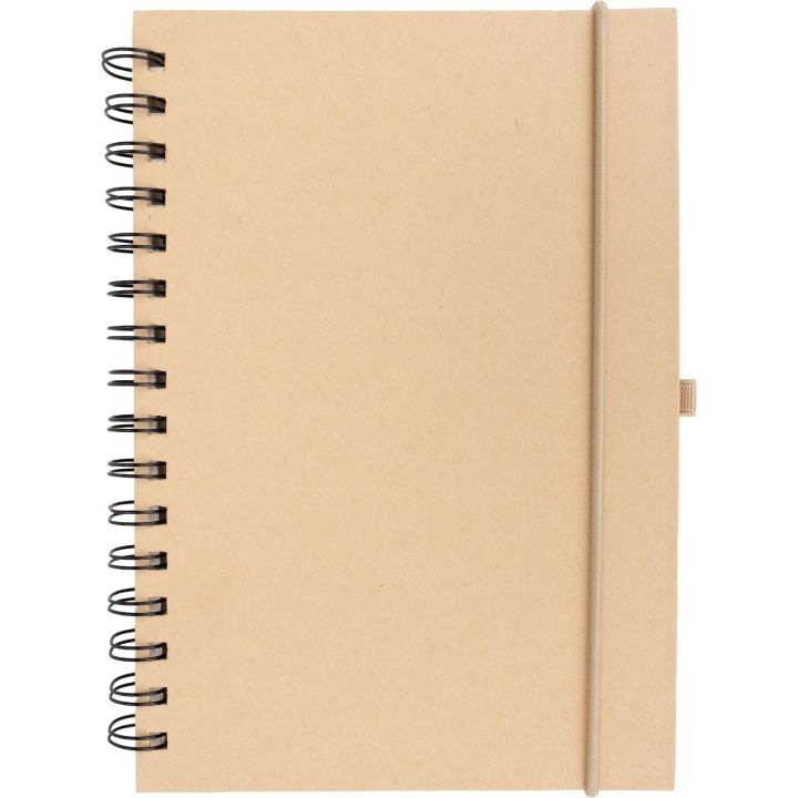 Notatnik A5 w linie z papieru z recyklingu ALINA - Beżowy