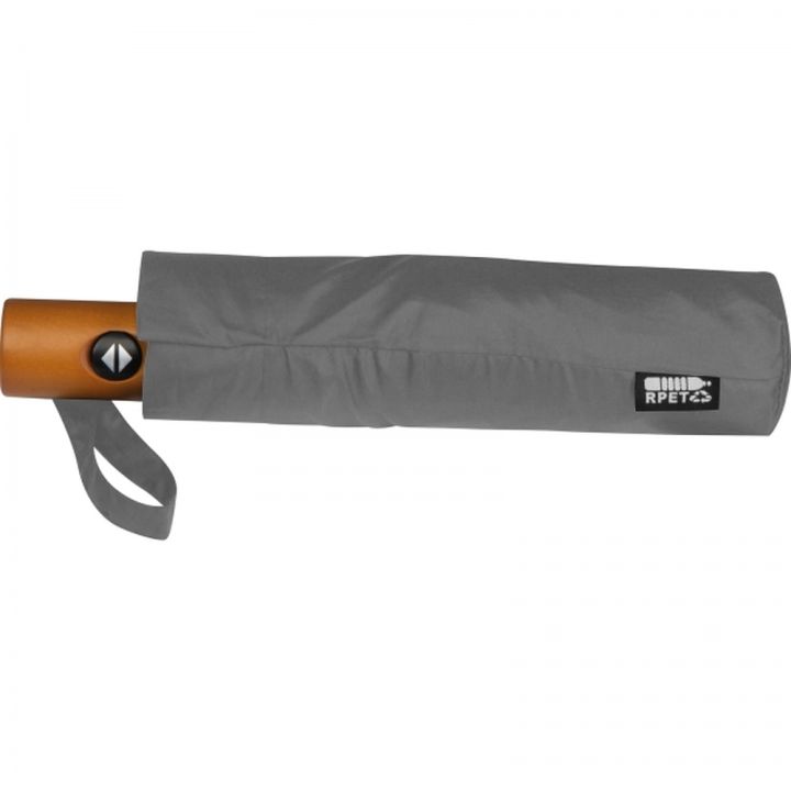 Parasol automatyczny ø100 cm RPET MALWINA - Szary