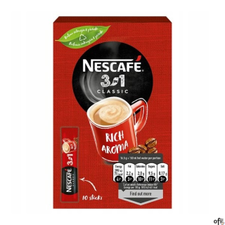 Kawa NESCAFE CLASSIC 3w1 10 x paluszek 1,65g rozpuszczalna
