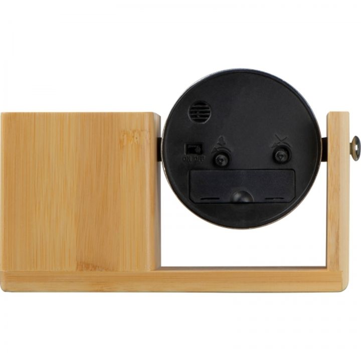 Stojak biurkowy z zegarem VERNON - Beżowy