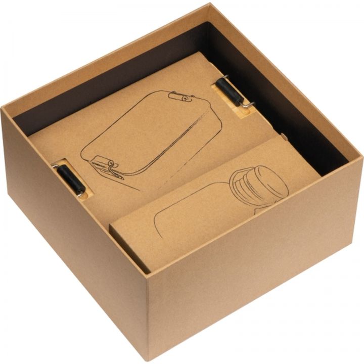 Zestaw lunch box i butelka 300 ml JOSEF - Wielokolorowy