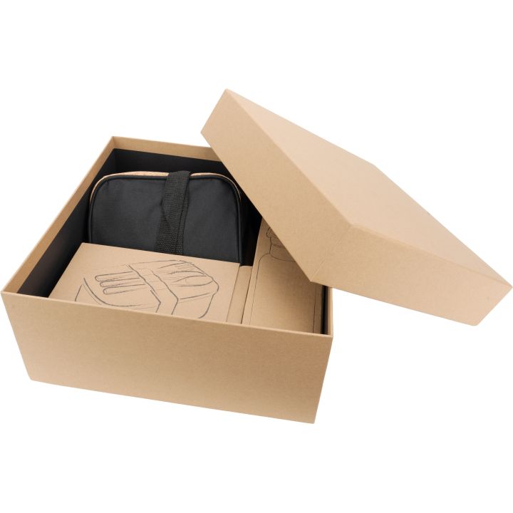 Zestaw lunch box, butelka 500 ml i torba termiczna BRIGITTE - Wielokolorowy