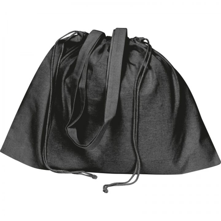 Torba bawełniana z długimi uszami 180 g/m2 VIOLETA - Czarny