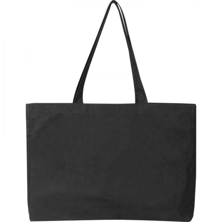 Torba bawełniana z długimi uszami 270 g/m2 MARCELLO - Czarny