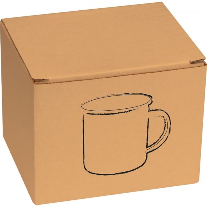 Kubek emaliowany do sublimacji 300 ml LUCAS - Biały