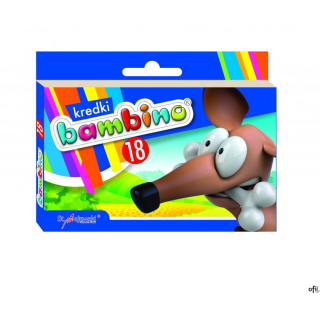Kredki świecowe BAMBINO 18 kol.