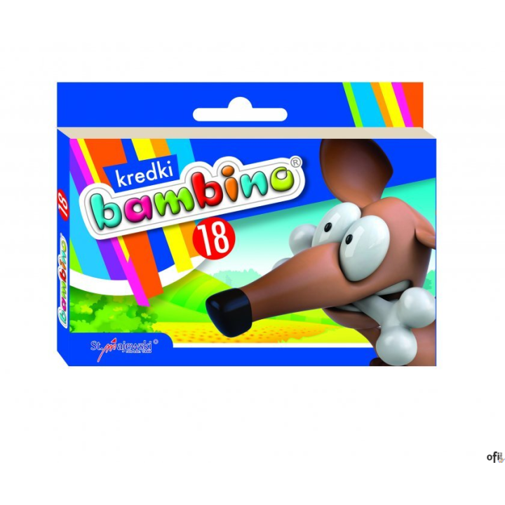Kredki świecowe BAMBINO 18 kol.