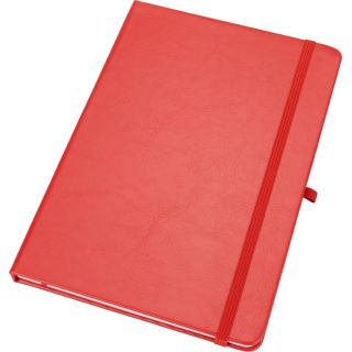 Notatnik A5 w linie z PU z recyklingu CLEO - Czerwony