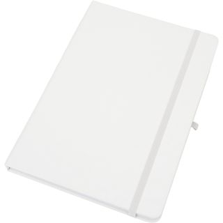 Notatnik A5 w linie z PU z recyklingu CLEO - Biały