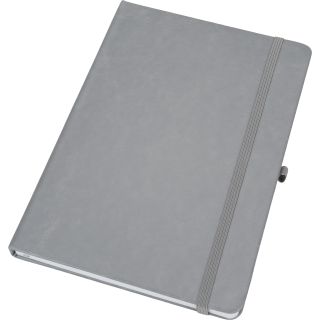 Notatnik A5 w linie z PU z recyklingu CLEO - Szary