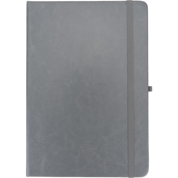 Notatnik A5 w linie z PU z recyklingu CLEO - Szary
