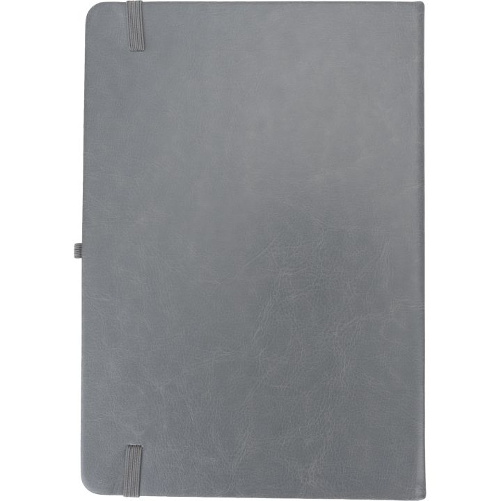 Notatnik A5 w linie z PU z recyklingu CLEO - Szary