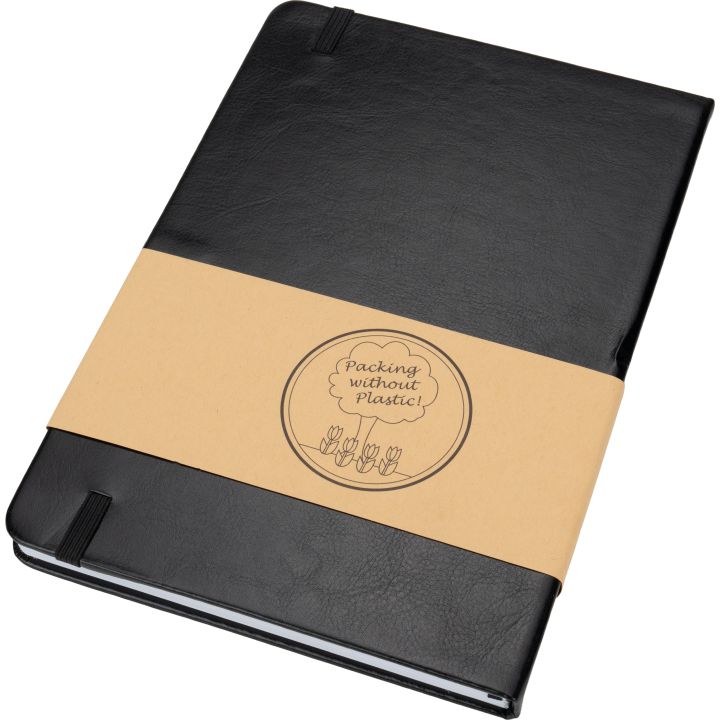 Notatnik A5 w linie z PU z recyklingu CLEO - Szary