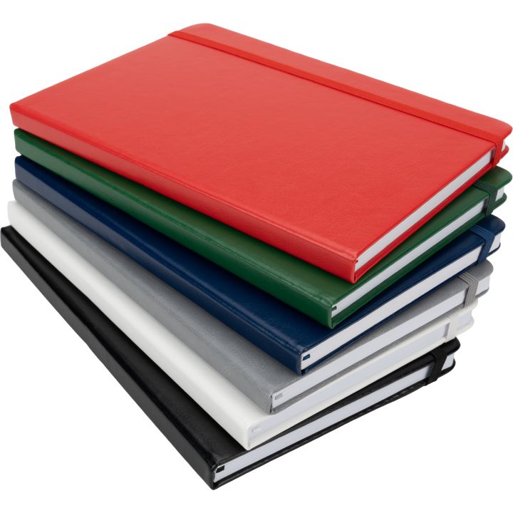 Notatnik A5 w linie z PU z recyklingu CLEO - Szary