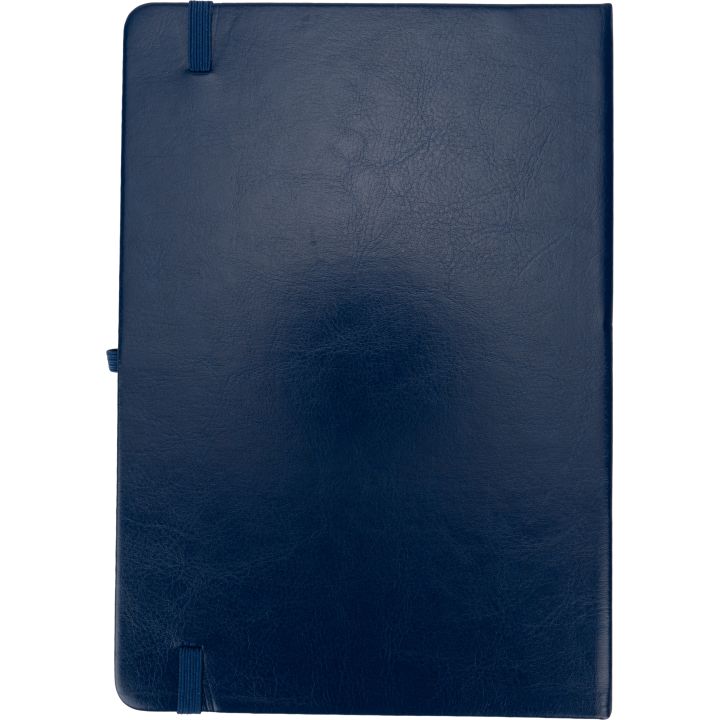 Notatnik A5 w linie z PU z recyklingu CLEO - Granatowy