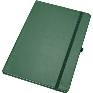 Notatnik A5 w linie z PU z recyklingu CLEO - Ciemnozielony