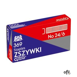Zszywki 24/6 GRAND 369 10 paczek x 1000sztuk 110-1388
