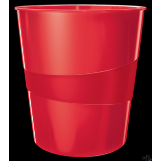 Kosz na śmieci 15L Leitz WOW, czerwony 52781026