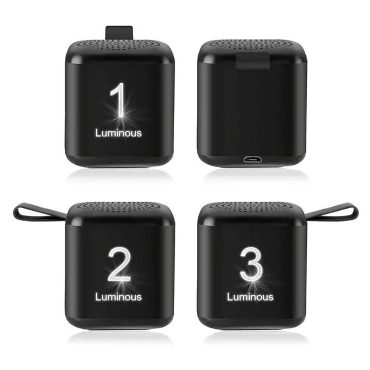 Głośnik bluetooth mini z podświetlanym logo