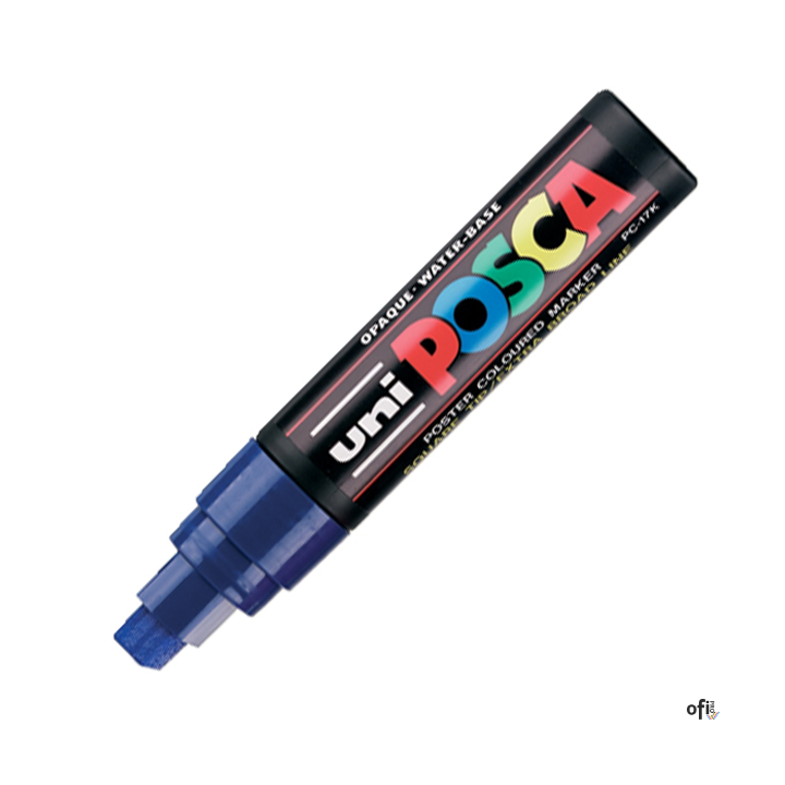Marker z tuszem pigmentowym PC-17K niebieski POSCA UNPC17K/5NI