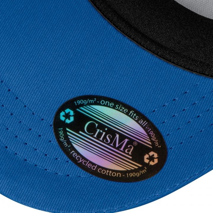 Czapka z daszkiem bawełniana 6 paneli CrisMa 190 g/m2 FRIEDA - Niebieski