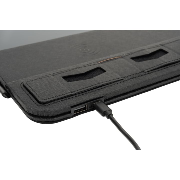 Podkładka pod mysz z ładowarką indukcyjną TAPIS Pierre Cardin - Czarny